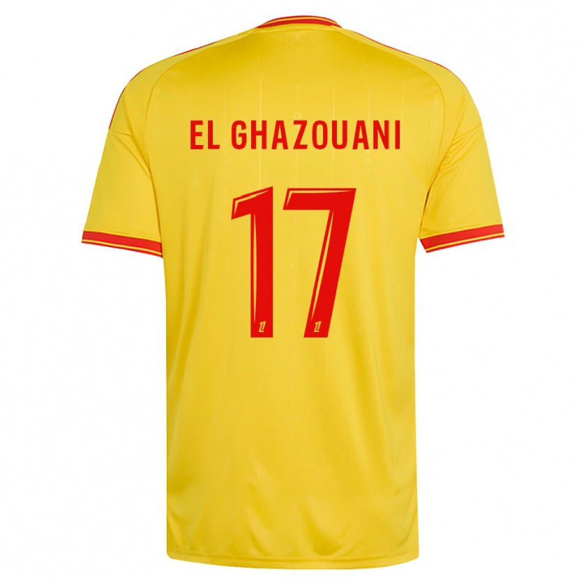 Danxen Heren Fatima El Ghazouani #17 Goud Oranje Rood Thuisshirt Thuistenue 2026/27 T-Shirt