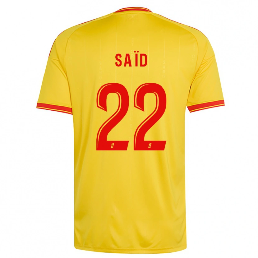 Danxen Heren Wesley Saïd #22 Goud Oranje Rood Thuisshirt Thuistenue 2026/27 T-Shirt