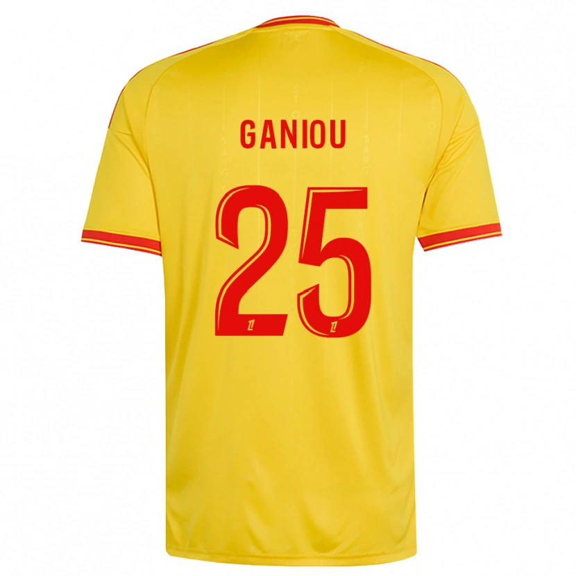 Danxen Heren Ismaëlo Ganiou #25 Goud Oranje Rood Thuisshirt Thuistenue 2026/27 T-Shirt