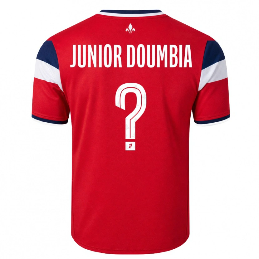 Danxen Heren Samba Junior Doumbia #0 Rood Wit Koninklijk Blauw Thuisshirt Thuistenue 2026/27 T-Shirt