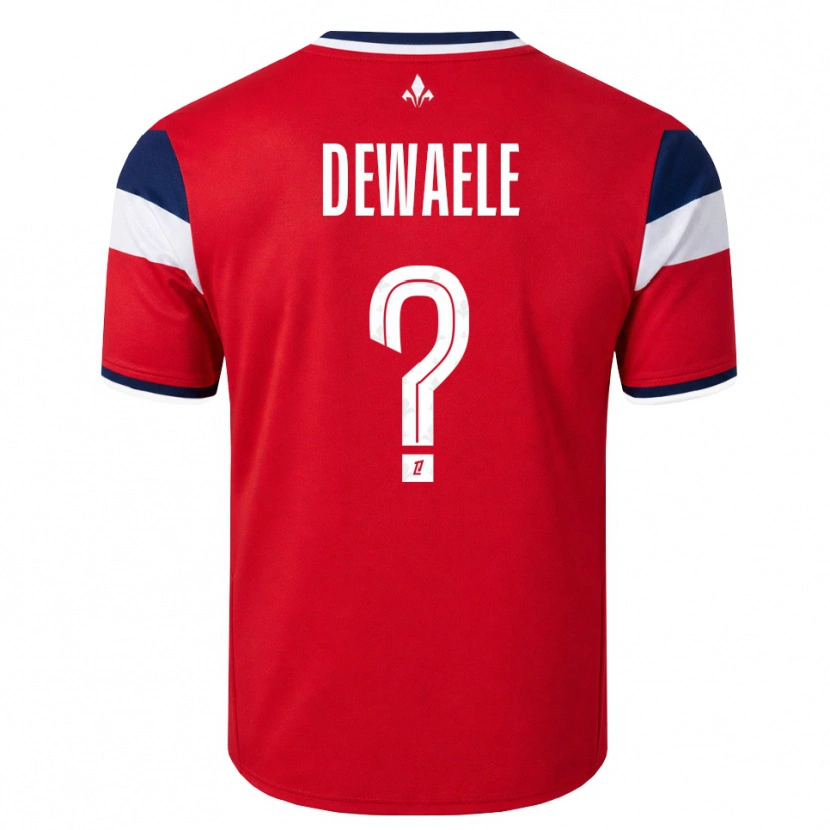 Danxen Heren Élina Dewaele #0 Rood Wit Koninklijk Blauw Thuisshirt Thuistenue 2026/27 T-Shirt