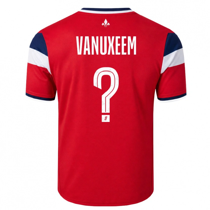 Danxen Heren Joséphine Vanuxeem #0 Rood Wit Koninklijk Blauw Thuisshirt Thuistenue 2026/27 T-Shirt