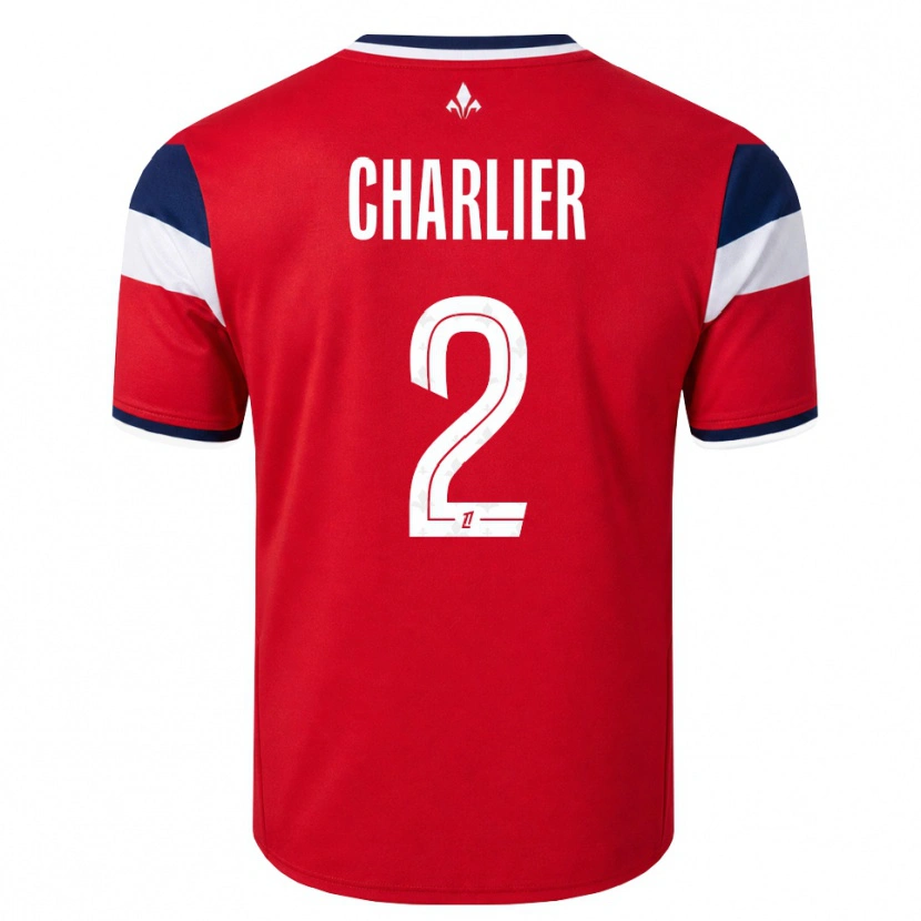 Danxen Heren Amaury Charlier #2 Rood Wit Koninklijk Blauw Thuisshirt Thuistenue 2026/27 T-Shirt