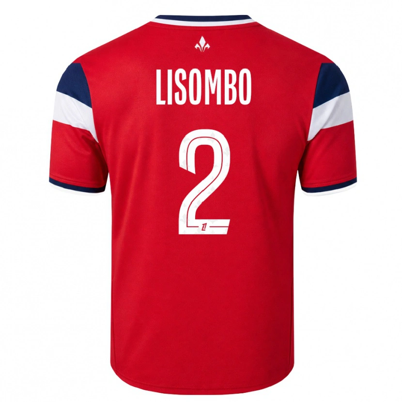 Danxen Heren Lougy Lisombo #2 Rood Wit Koninklijk Blauw Thuisshirt Thuistenue 2026/27 T-Shirt