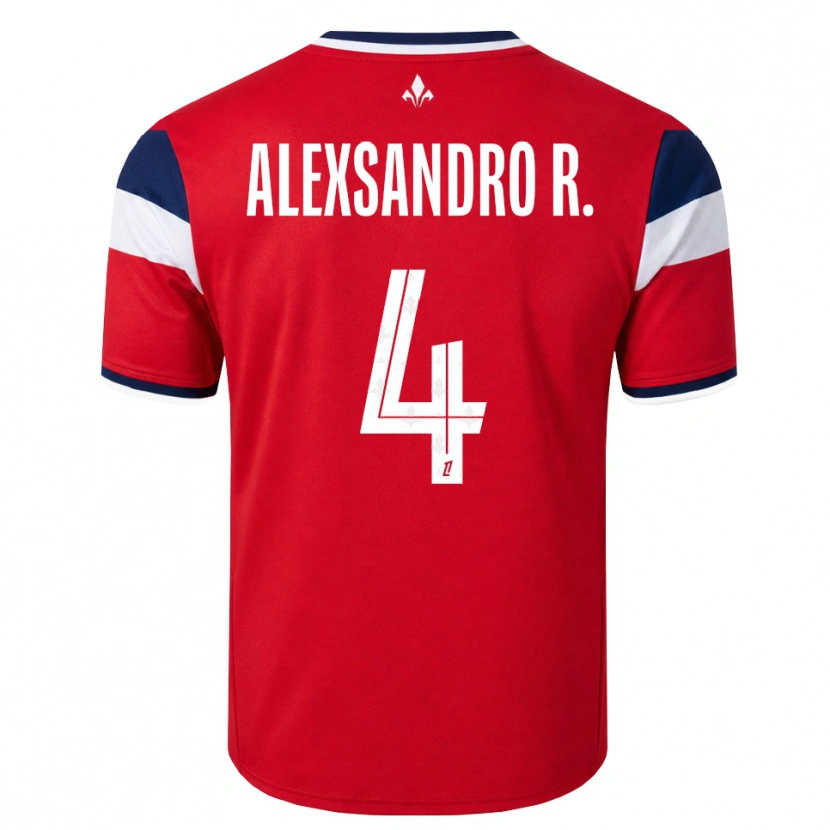 Danxen Heren Alexsandro Victor De Souza Ribeiro #4 Rood Wit Koninklijk Blauw Thuisshirt Thuistenue 2026/27 T-Shirt