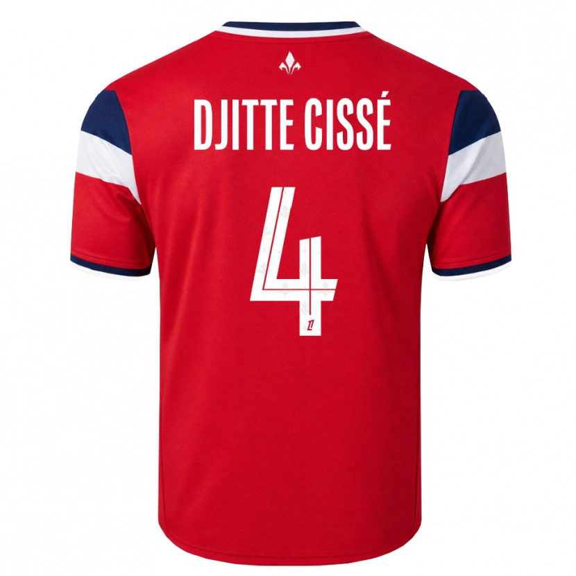 Danxen Heren Babacar Djitte Cissé #4 Rood Wit Koninklijk Blauw Thuisshirt Thuistenue 2026/27 T-Shirt
