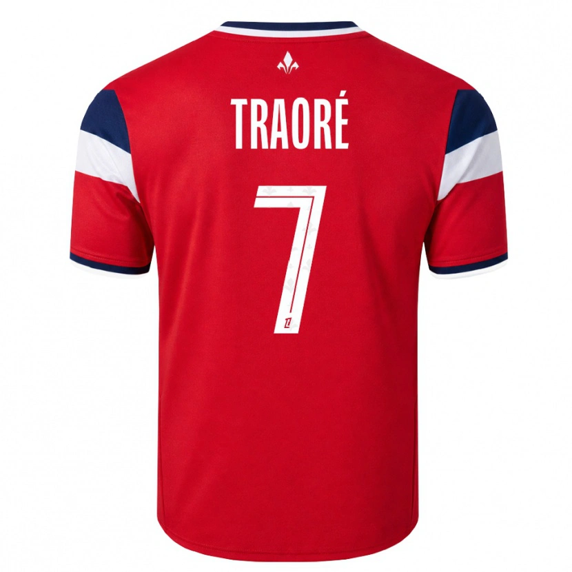 Danxen Heren Yéli Traoré #7 Rood Wit Koninklijk Blauw Thuisshirt Thuistenue 2026/27 T-Shirt