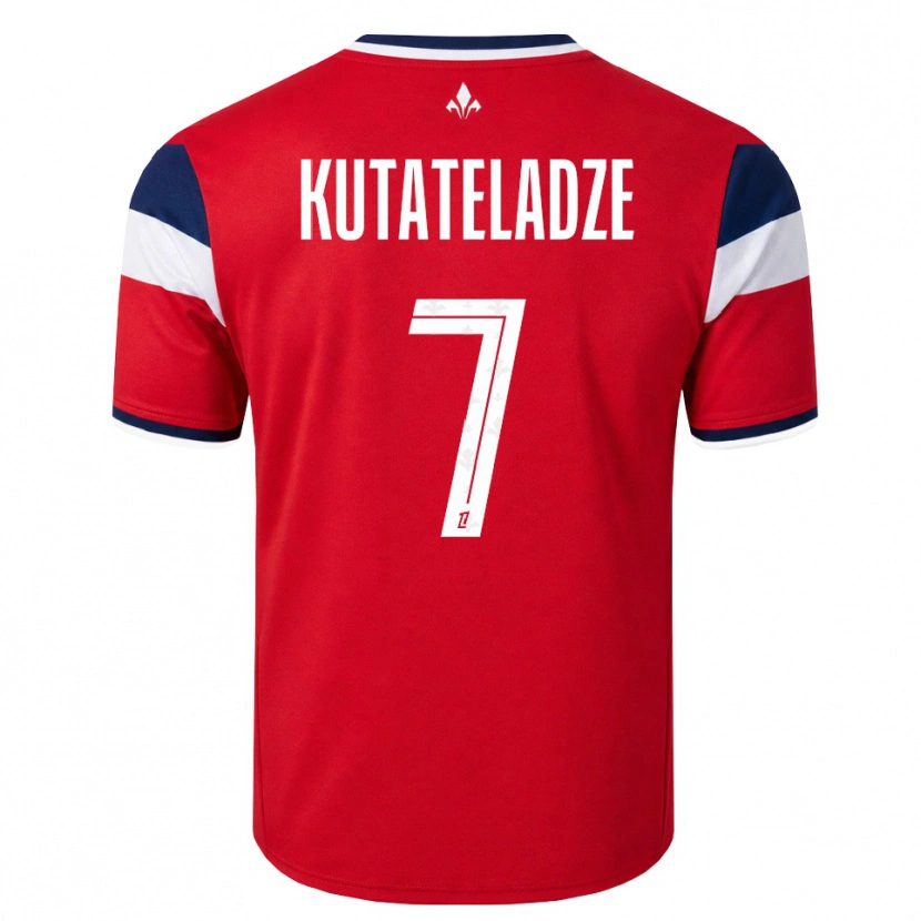 Danxen Heren Alexandre Kutateladze #7 Rood Wit Koninklijk Blauw Thuisshirt Thuistenue 2026/27 T-Shirt