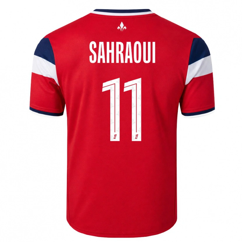 Danxen Heren Osame Sahraoui #11 Rood Wit Koninklijk Blauw Thuisshirt Thuistenue 2026/27 T-Shirt