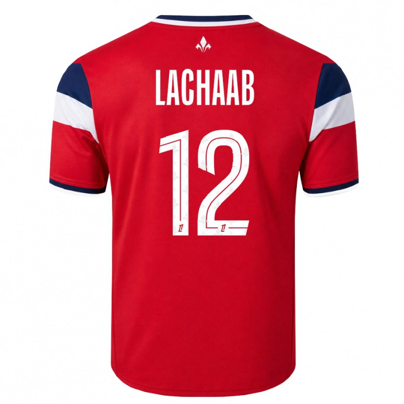 Danxen Heren Younes Lachaab #12 Rood Wit Koninklijk Blauw Thuisshirt Thuistenue 2026/27 T-Shirt