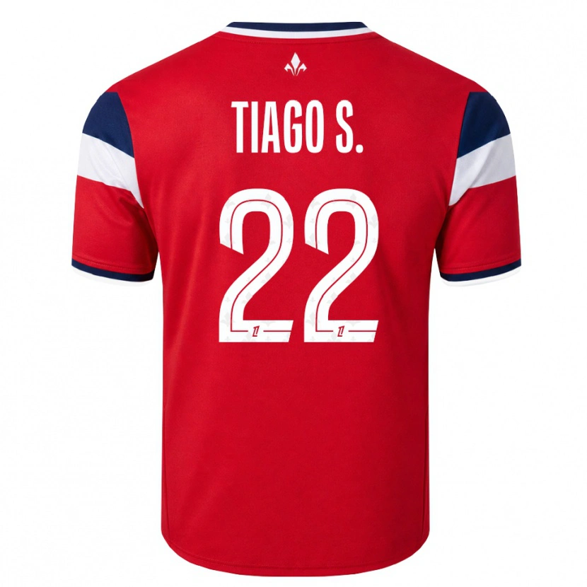 Danxen Heren Tiago Santos #22 Rood Wit Koninklijk Blauw Thuisshirt Thuistenue 2026/27 T-Shirt