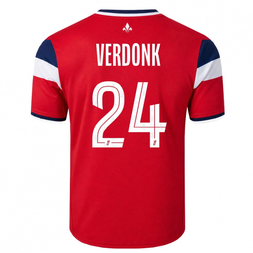 Danxen Heren Calvin Verdonk #24 Rood Wit Koninklijk Blauw Thuisshirt Thuistenue 2026/27 T-Shirt