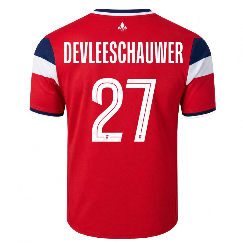 Danxen Heren Gwenaëlle Devleeschauwer #27 Rood Wit Koninklijk Blauw Thuisshirt Thuistenue 2026/27 T-Shirt