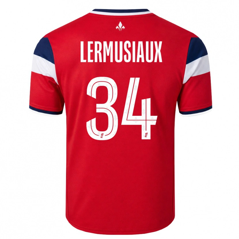 Danxen Heren Chrystal Lermusiaux #34 Rood Wit Koninklijk Blauw Thuisshirt Thuistenue 2026/27 T-Shirt