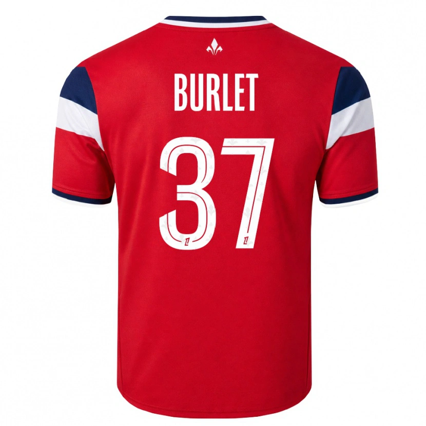 Danxen Heren Vincent Burlet #37 Rood Wit Koninklijk Blauw Thuisshirt Thuistenue 2026/27 T-Shirt