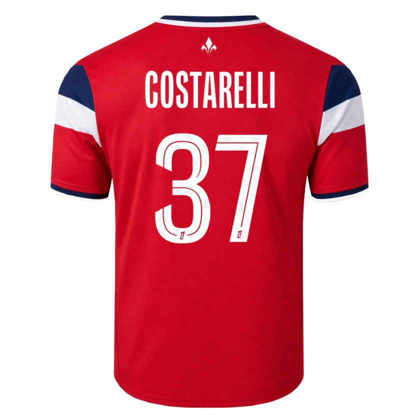 Danxen Heren Morgan Costarelli #37 Rood Wit Koninklijk Blauw Thuisshirt Thuistenue 2026/27 T-Shirt