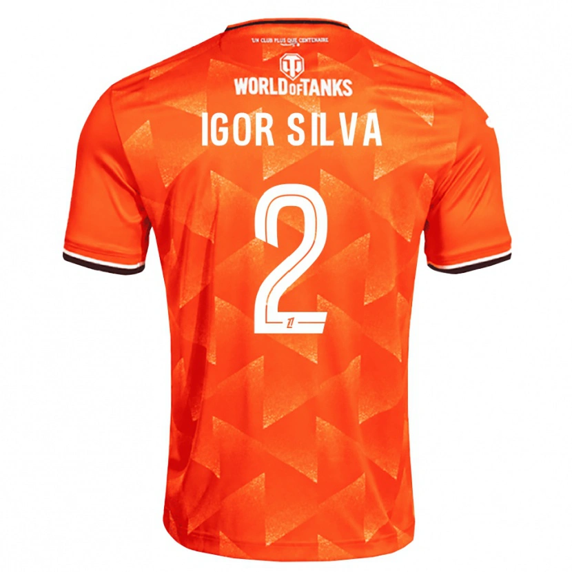 Danxen Heren Igor Silva #2 Oranje Wit Zwart Thuisshirt Thuistenue 2026/27 T-Shirt