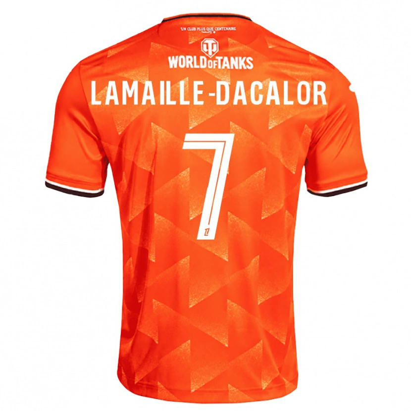 Danxen Heren Olan Lamaille-Dacalor #7 Oranje Wit Zwart Thuisshirt Thuistenue 2026/27 T-Shirt