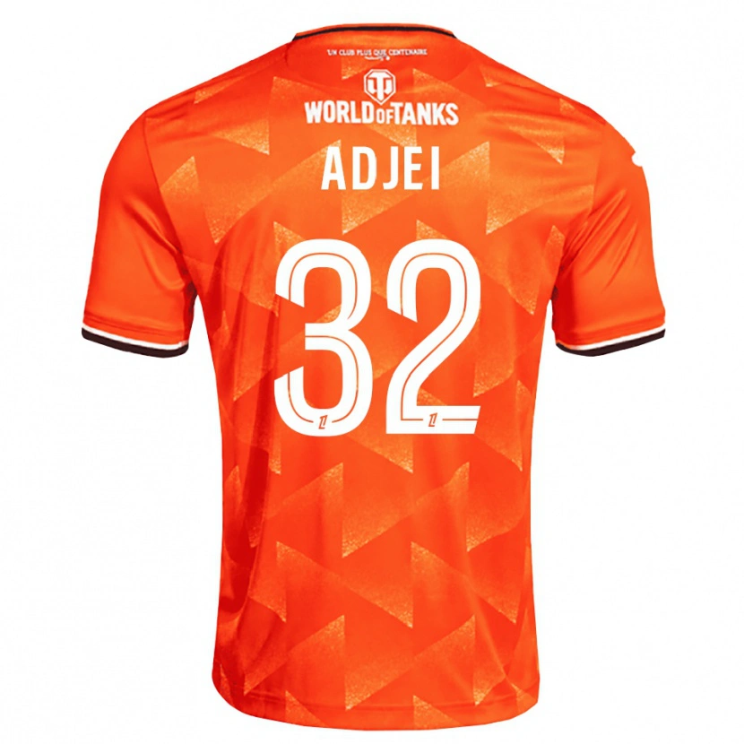 Danxen Heren Nathaniel Adjei #32 Oranje Wit Zwart Thuisshirt Thuistenue 2026/27 T-Shirt