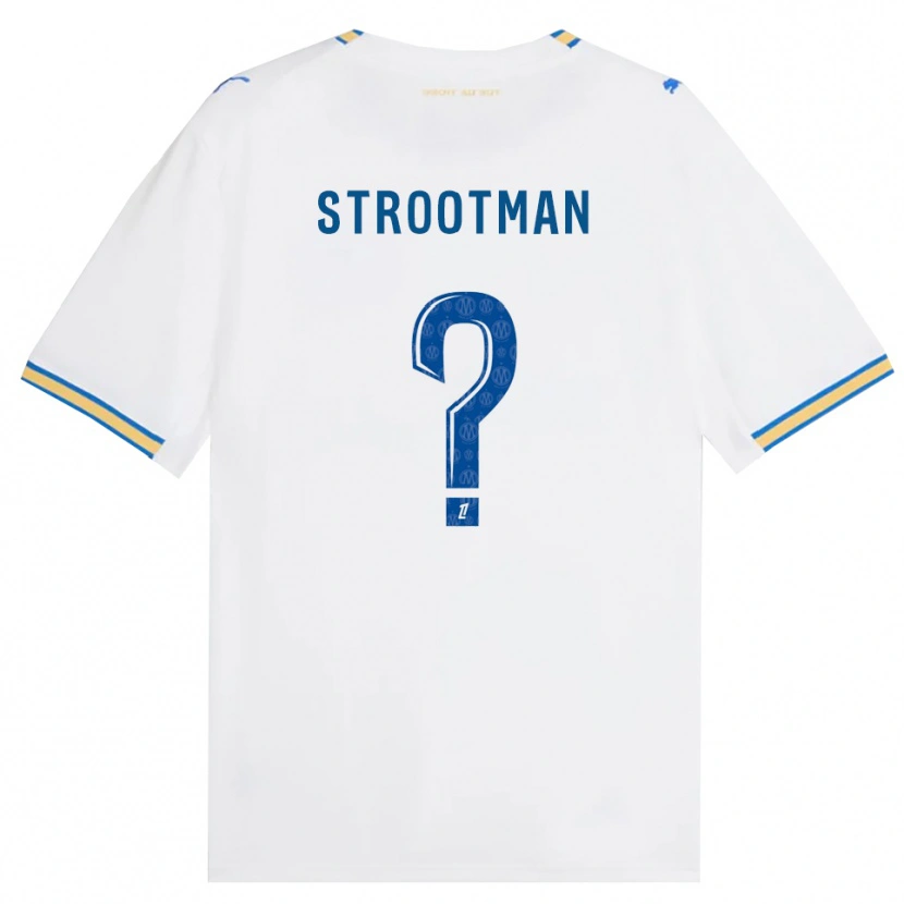 Danxen Heren Kevin Strootman #0 Dodgerblauw Wit Thuisshirt Thuistenue 2026/27 T-Shirt