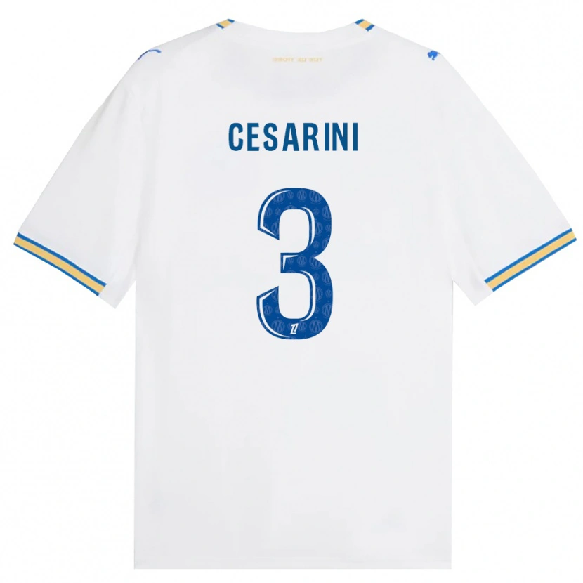 Danxen Heren Gaëtan Cesarini #3 Dodgerblauw Wit Thuisshirt Thuistenue 2026/27 T-Shirt
