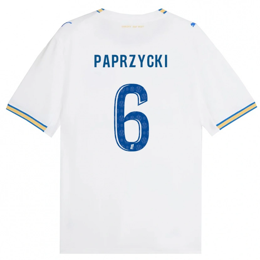 Danxen Heren Aurore Paprzycki #6 Dodgerblauw Wit Thuisshirt Thuistenue 2026/27 T-Shirt