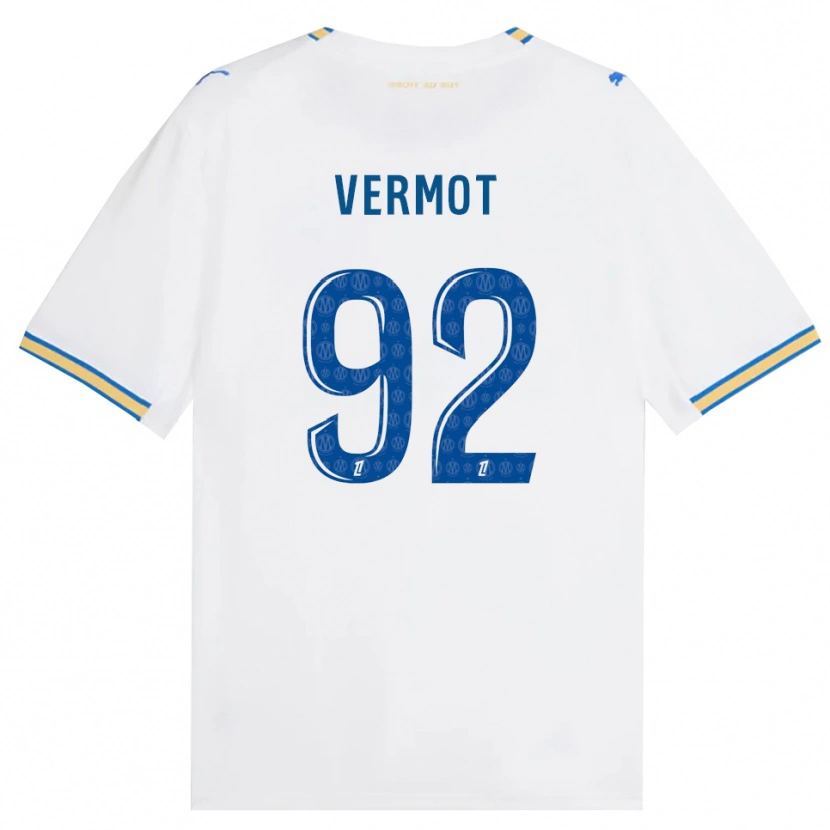 Danxen Heren Théo Vermot #92 Dodgerblauw Wit Thuisshirt Thuistenue 2026/27 T-Shirt
