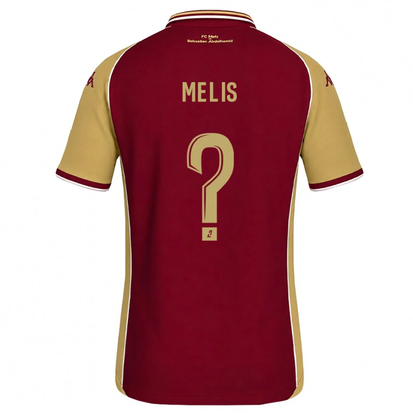 Danxen Heren Antonin Melis #0 Goudenrood Donkerrood Thuisshirt Thuistenue 2026/27 T-Shirt