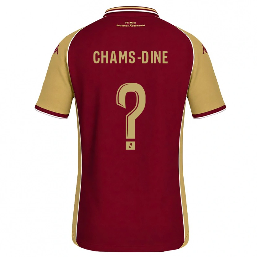 Danxen Heren Adam Chams-Dine #0 Goudenrood Donkerrood Thuisshirt Thuistenue 2026/27 T-Shirt
