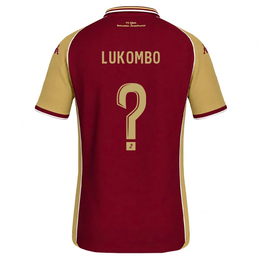 Danxen Heren Joseph Lukombo #0 Goudenrood Donkerrood Thuisshirt Thuistenue 2026/27 T-Shirt