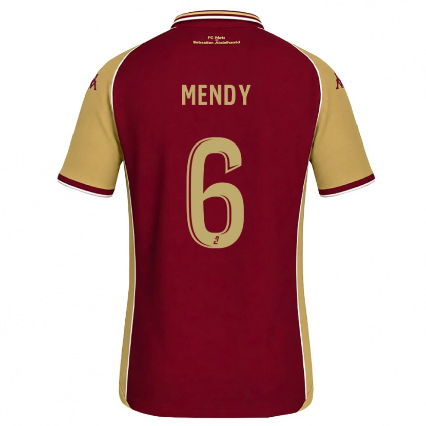 Danxen Heren Nampalys Mendy #6 Goudenrood Donkerrood Thuisshirt Thuistenue 2026/27 T-Shirt