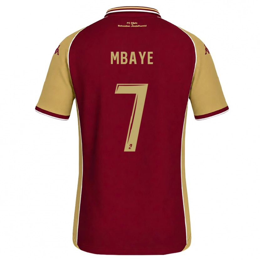 Danxen Heren Malick Mbaye #7 Goudenrood Donkerrood Thuisshirt Thuistenue 2026/27 T-Shirt