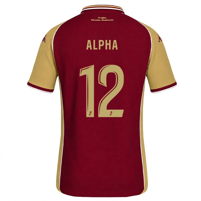 Danxen Heren Alpha Touré #12 Goudenrood Donkerrood Thuisshirt Thuistenue 2026/27 T-Shirt
