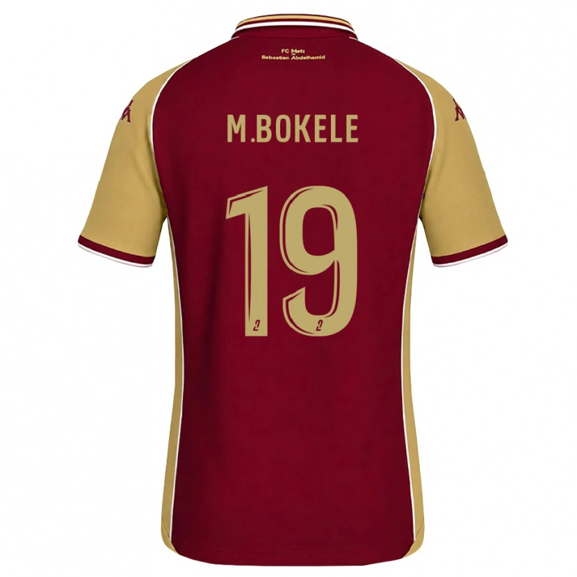 Danxen Heren Morgan Bokele #19 Goudenrood Donkerrood Thuisshirt Thuistenue 2026/27 T-Shirt
