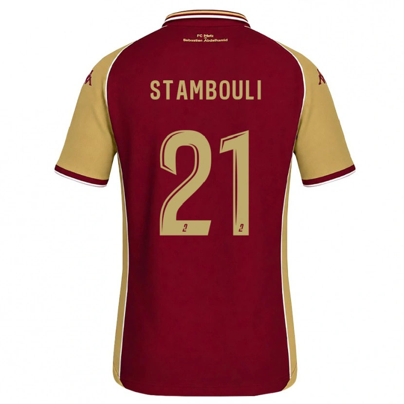 Danxen Heren Benjamin Stambouli #21 Goudenrood Donkerrood Thuisshirt Thuistenue 2026/27 T-Shirt