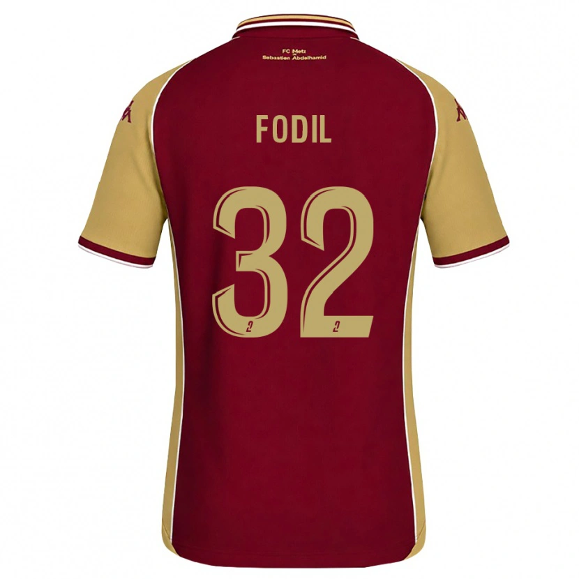 Danxen Heren Maria Fodil #32 Goudenrood Donkerrood Thuisshirt Thuistenue 2026/27 T-Shirt