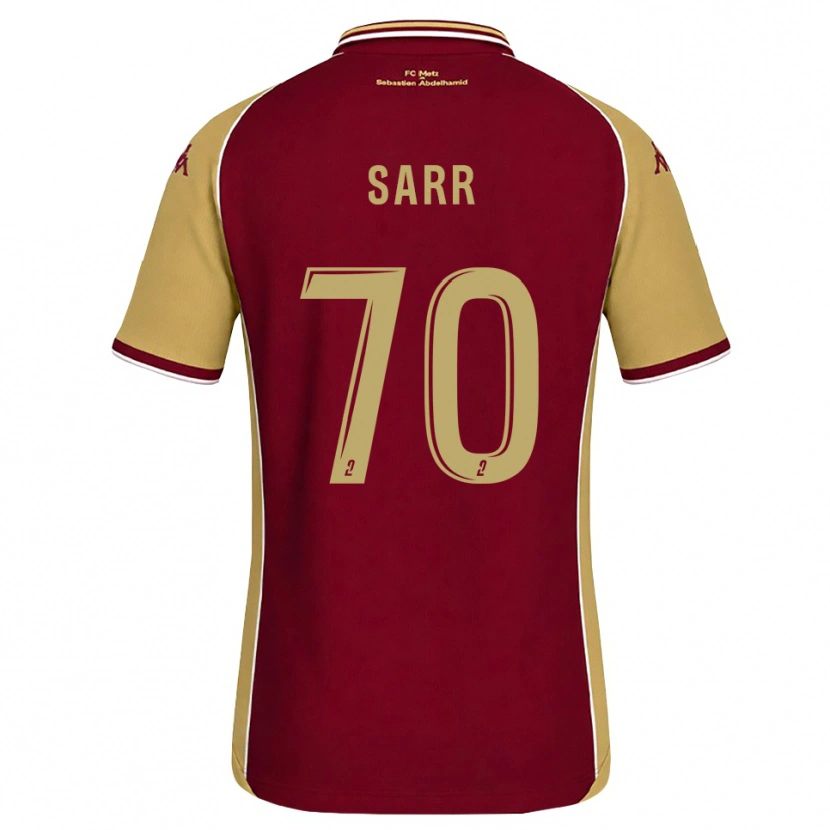 Danxen Heren Bouna Sarr #70 Goudenrood Donkerrood Thuisshirt Thuistenue 2026/27 T-Shirt
