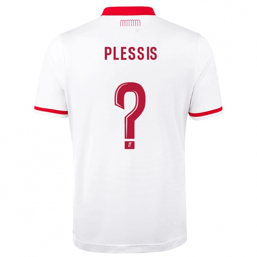 Danxen Heren Mathys Plessis #0 Rood Wit Thuisshirt Thuistenue 2026/27 T-Shirt