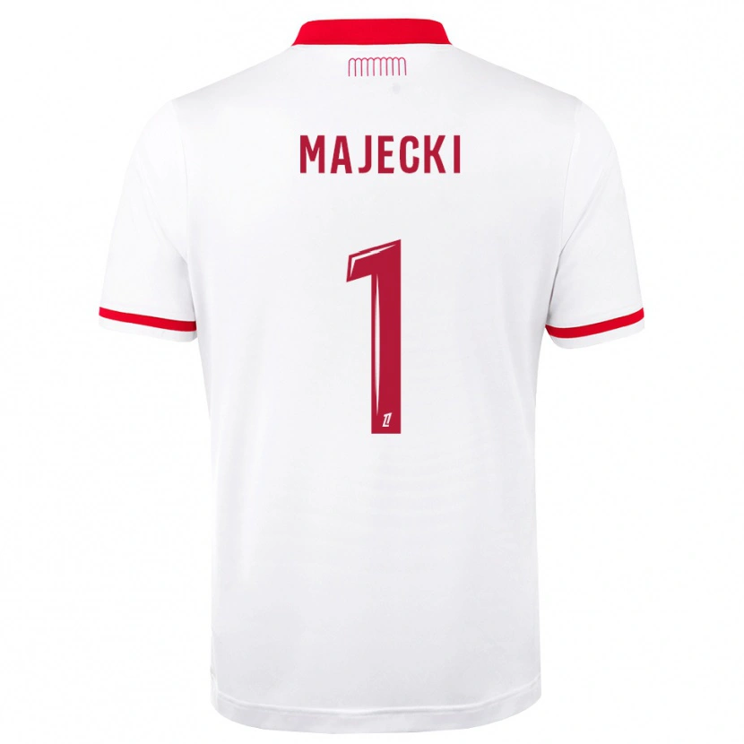 Danxen Heren Radoslaw Majecki #1 Rood Wit Thuisshirt Thuistenue 2026/27 T-Shirt