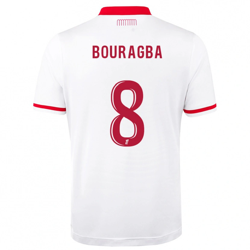 Danxen Heren Ouanis Bouragba #8 Rood Wit Thuisshirt Thuistenue 2026/27 T-Shirt