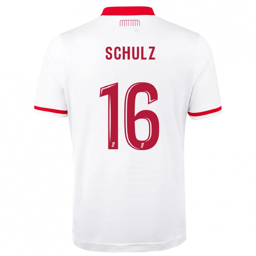 Danxen Heren Ethan Schulz #16 Rood Wit Thuisshirt Thuistenue 2026/27 T-Shirt