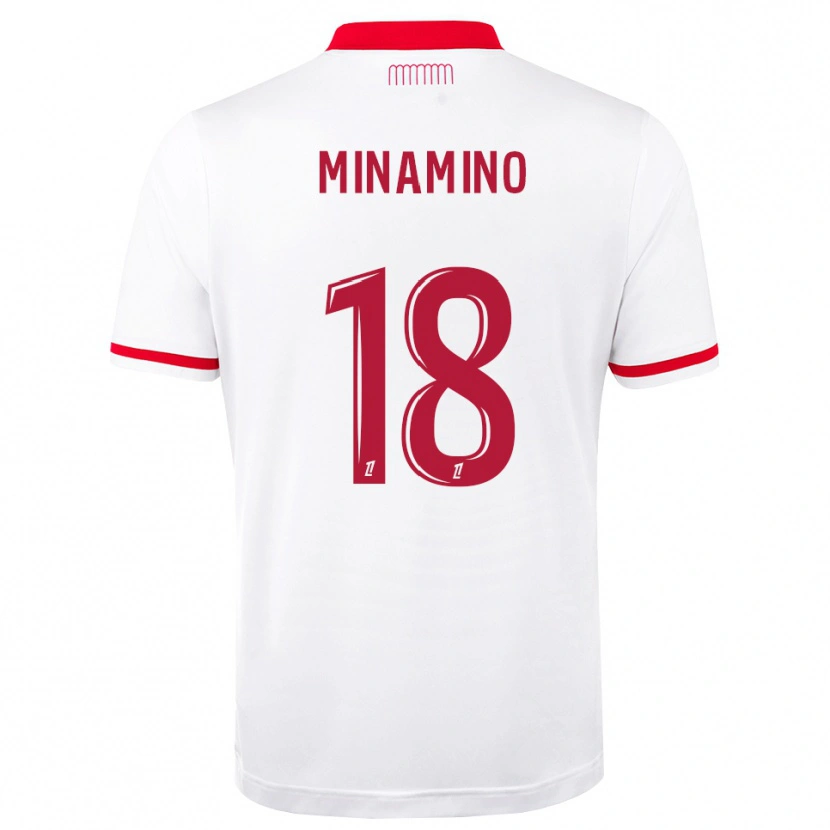 Danxen Heren Takumi Minamino #18 Rood Wit Thuisshirt Thuistenue 2026/27 T-Shirt