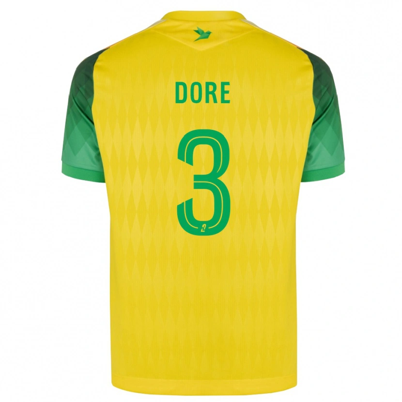 Danxen Heren Louis Dore #3 Geel Groen Rood Thuisshirt Thuistenue 2026/27 T-Shirt