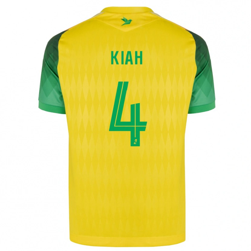 Danxen Heren Emmanuel Kiah #4 Geel Groen Rood Thuisshirt Thuistenue 2026/27 T-Shirt