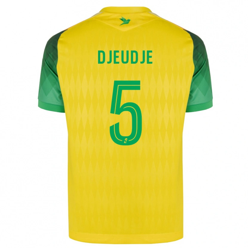 Danxen Heren Lilian Djeudje #5 Geel Groen Rood Thuisshirt Thuistenue 2026/27 T-Shirt