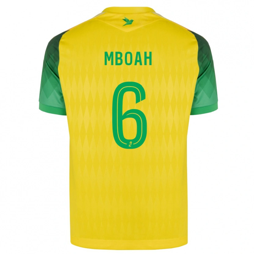 Danxen Heren Yanis Mboah #6 Geel Groen Rood Thuisshirt Thuistenue 2026/27 T-Shirt