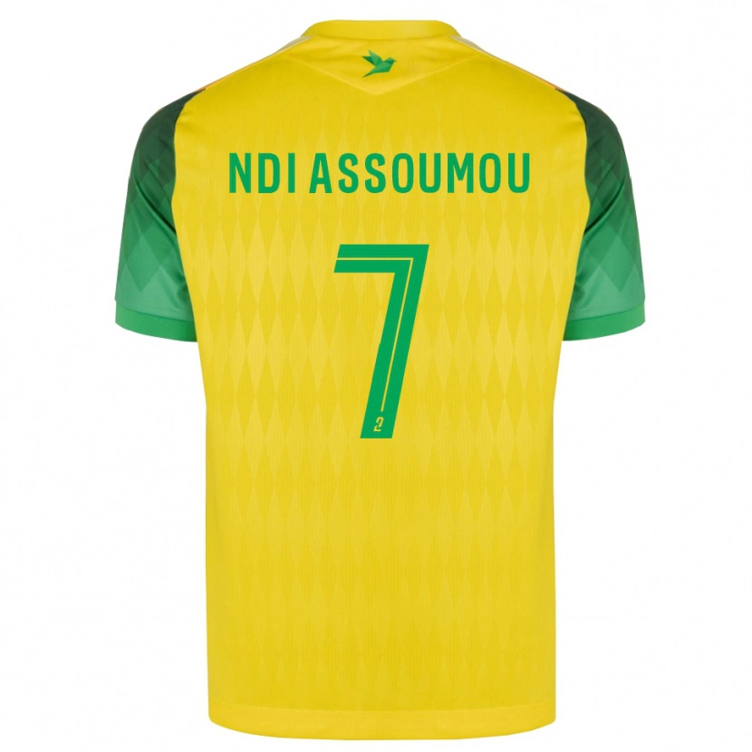 Danxen Heren Frédéric Ndi Assoumou #7 Geel Groen Rood Thuisshirt Thuistenue 2026/27 T-Shirt