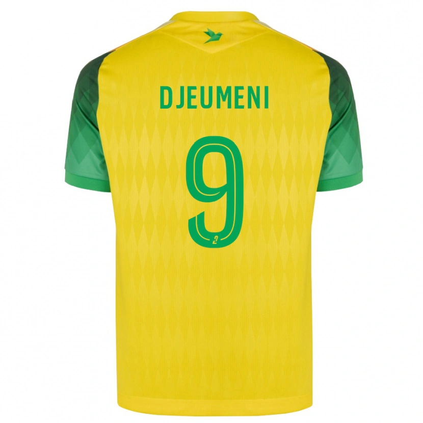 Danxen Heren Kevy Djeumeni #9 Geel Groen Rood Thuisshirt Thuistenue 2026/27 T-Shirt