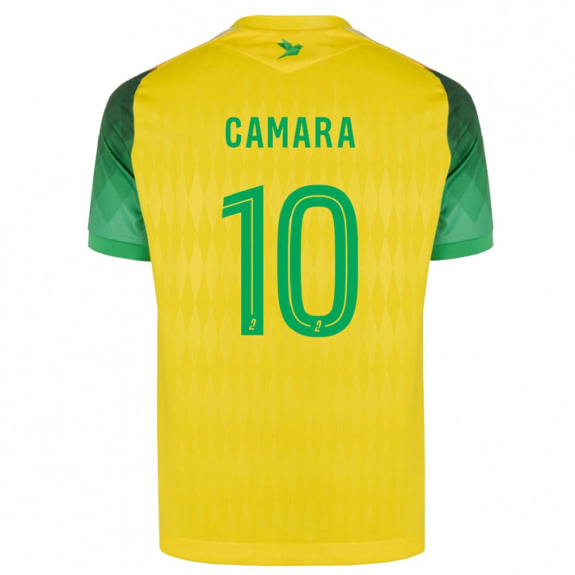 Danxen Heren Ibrahim Camara #10 Geel Groen Rood Thuisshirt Thuistenue 2026/27 T-Shirt