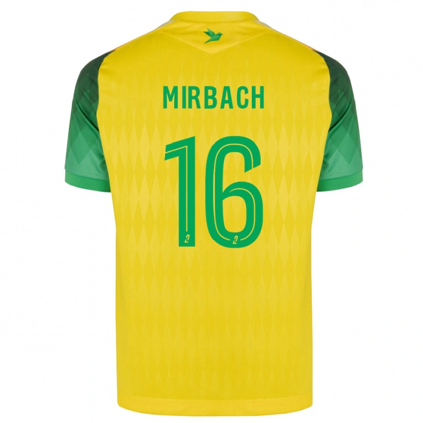 Danxen Heren Alexis Mirbach #16 Geel Groen Rood Thuisshirt Thuistenue 2026/27 T-Shirt